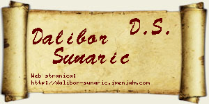 Dalibor Sunarić vizit kartica